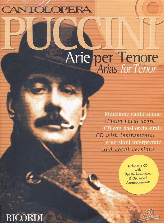 Cantolopera: Puccini Arie per Tenore 1 - Piano Vocal Score and CD with instrumental and vocal versions - tenor a klavír
